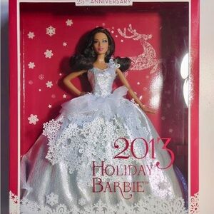 2013 Brunette, 25th Anniversary Kmart Exclusive Holiday Barbie NIB